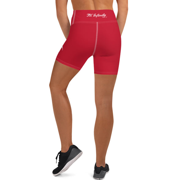 Til Infinity Yoga Shorts (Red)