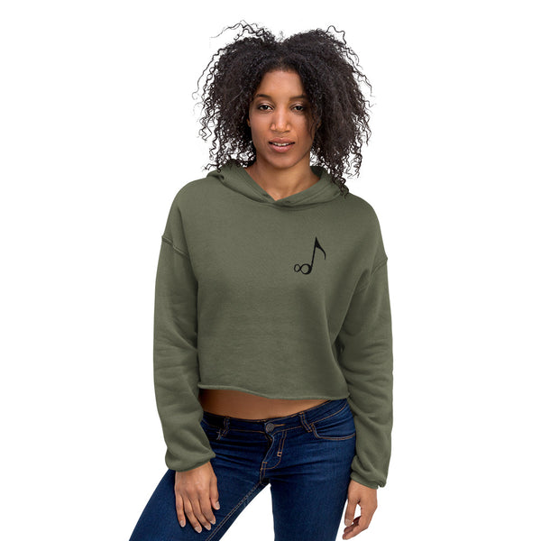 'Til Infinity Logo Crop Hoodie