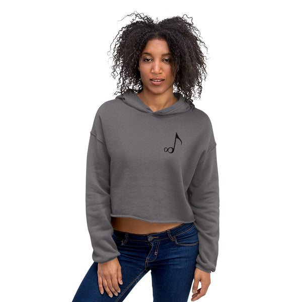 'Til Infinity Logo Crop Hoodie