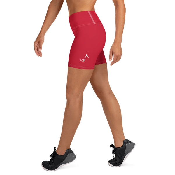 Til Infinity Yoga Shorts (Red)